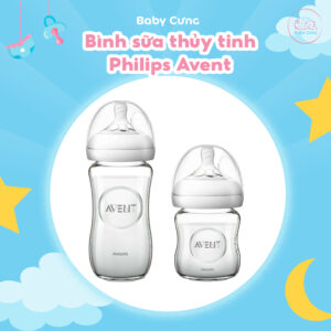bình sữa thủy tinh philips avent