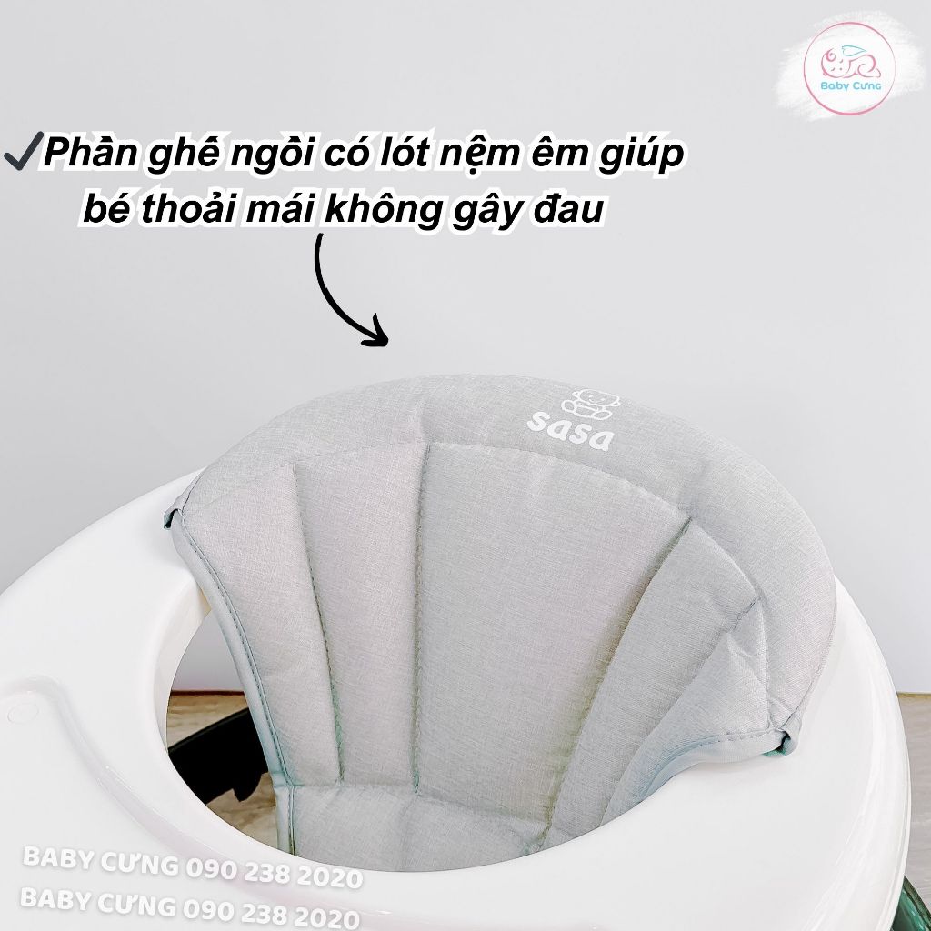 Xe tròn tập đi cho bé Sasa cao cấp chống trơn trượt