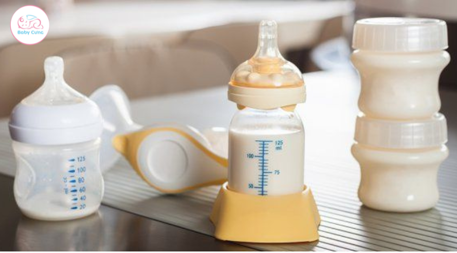 Sữa em bé pha xong để được bao lâu